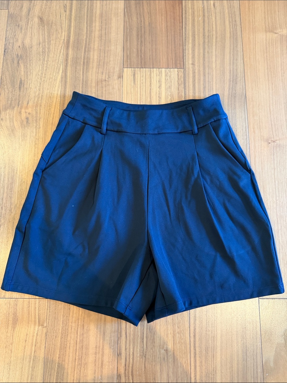 High-Waist Navy Women’s Dress Shorts